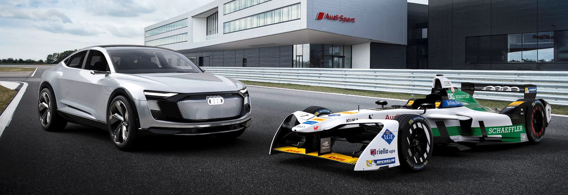 Audi reveals first all-electric factory race car for Formula E 